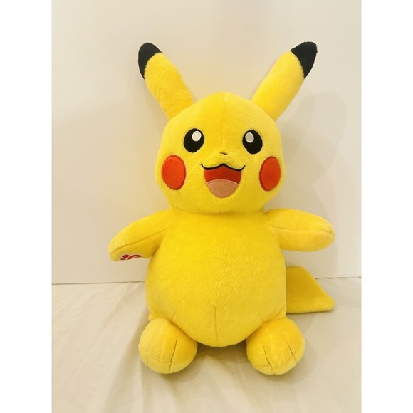 Build a Bear Pikachu Pokemon Plush Stuffed animal yellow large 15“ No Sound - Picture 1 of 6